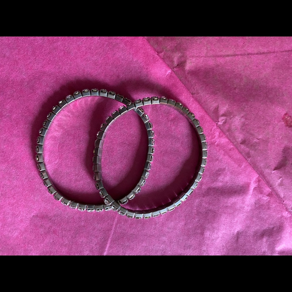 Cubic zirconia stretchy bracelets 2
